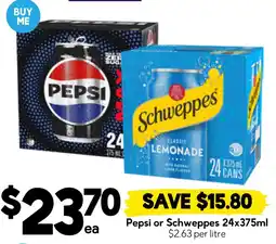 Drakes Pepsi or Schweppes offer