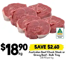 Drakes Australian Beef Chuck Steak or Gravy Beef offer