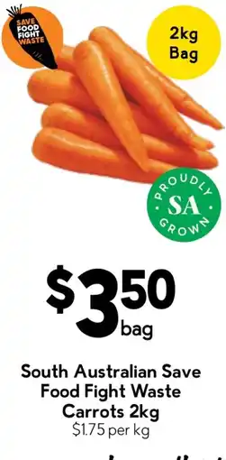 Drakes South Australian Save Food Fight Waste Carrots offer