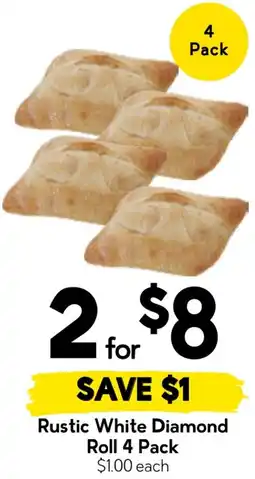 Drakes Rustic White Diamond Roll offer
