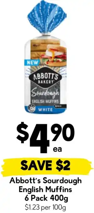 Drakes Abbott's Sourdough English Muffins offer