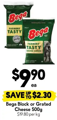 Drakes Bega Block or Grated Cheese offer