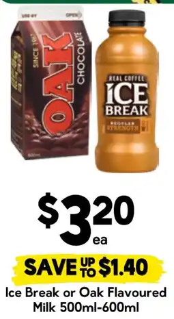 Drakes Ice Break or Oak Flavoured Milk offer