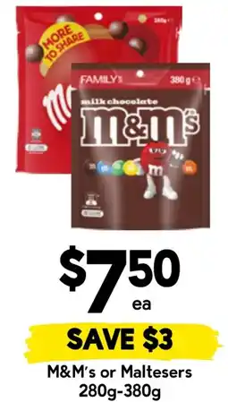 Drakes M&M's or Maltesers offer