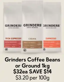 Drakes Grinders Coffee Beans or Ground offer