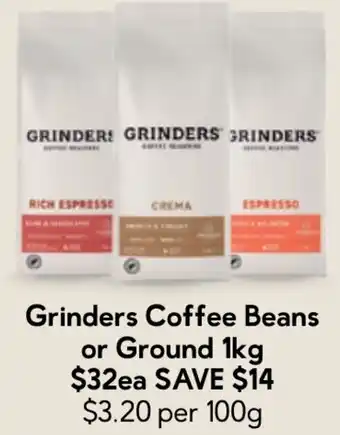 Drakes Grinders Coffee Beans or Ground offer