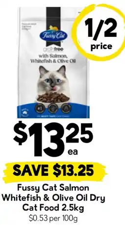 Drakes Fussy Cat Salmon Whitefish & Olive Oil Dry Cat Food offer