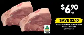 Drakes Australian Pork Forequarter Roast - Bone In offer