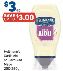 Foodland Hellmann's Garlic Aioli or Flavoured Mayo offer
