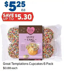 Foodland Great Temptations Cupcakes offer