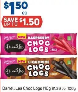 Foodland Darrell Lea Choc Logs offer