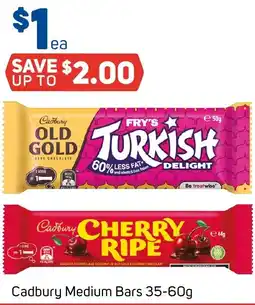 Foodland Cadbury Medium Bars offer
