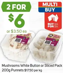 Foodland Mushrooms White Button or Sliced Pack offer