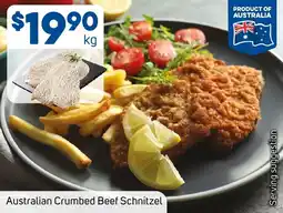 Foodland Australian Crumbed Beef Schnitzel offer