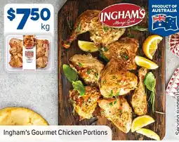 Foodland Ingham's Gourmet Chicken Portions offer