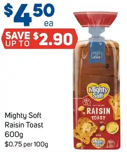 Foodland Mighty Soft Raisin Toast offer