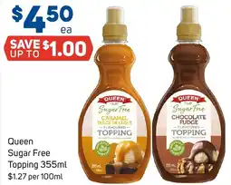 Foodland Queen Sugar Free Topping offer