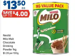 Foodland Nestlé Milo Malt Chocolate Drinking Powder offer