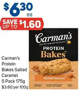 Foodland Carman's Protein Bakes Salted Caramel offer