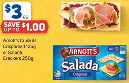 Foodland Arnott's Cruskits Crispbread or Salada Crackers offer