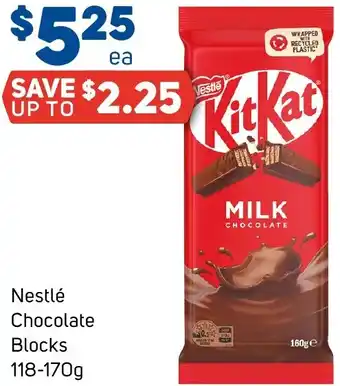 Foodland Nestlé Chocolate Blocks offer