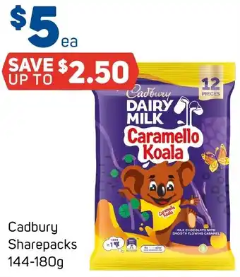 Foodland Cadbury Sharepacks offer