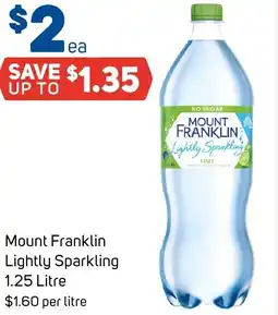 Foodland Mount Franklin Lightly Sparkling offer