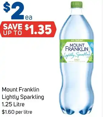 Foodland Mount Franklin Lightly Sparkling offer