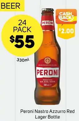 Foodland Peroni Nastro Azzurro Red Lager Bottle offer