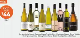Foodland Jim Barry Lodge-Claymore Joshua Tree Riesling-K1 Sauvignon Blanc or Gruner Veltliner Rieslingfreak Varietals offer