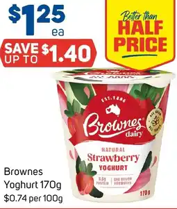 Foodland Brownes Yoghurt offer