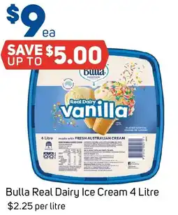 Foodland Bulla Real Dairy Ice Cream offer