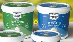 Foodland Adelaide Hills Natural & Greek Style Yoghurts offer