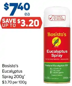 Foodland Bosisto's Eucalyptus Spray offer