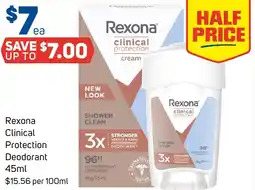 Foodland Rexona Clinical Protection Deodorant offer
