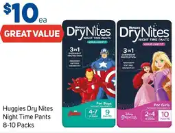 Foodland Huggies Dry Nites Night Time Pants offer