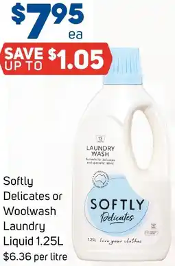 Foodland Softly Delicates or Woolwash Laundry Liquid offer