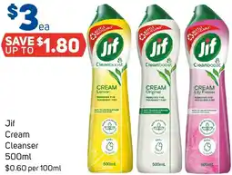 Foodland Jif Cream Cleanser offer