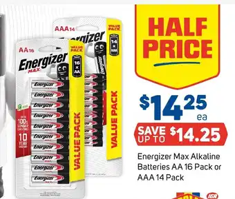 Foodland Energizer Max Alkaline Batteries offer