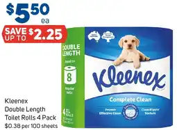 Foodland Kleenex Double Length Toilet Rolls offer