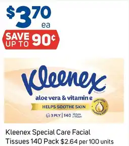 Foodland Kleenex Special Care Facial Tissues offer