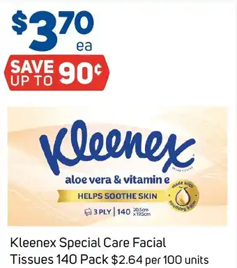Foodland Kleenex Special Care Facial Tissues offer