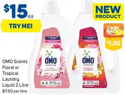 Foodland OMO Scents Floral or Tropical Laundry Liquid offer