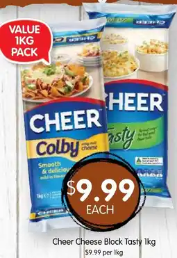 Spudshed Cheer Cheese Block Tasty offer