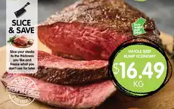 Spudshed Whole beef rump economy offer