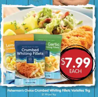 Fisherman's Choice Crumbed Whiting Fillets Varieties