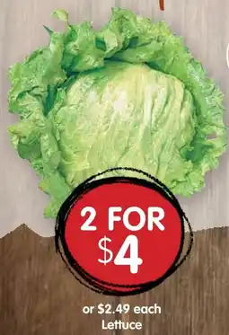 Spudshed Lettuce offer
