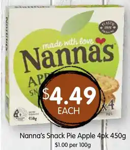 Spudshed Nanna's Snack Pie Apple offer