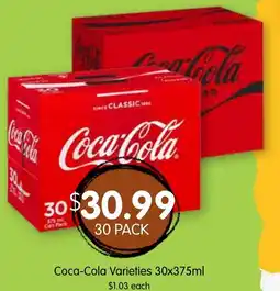 Spudshed Coca-Cola Varieties offer