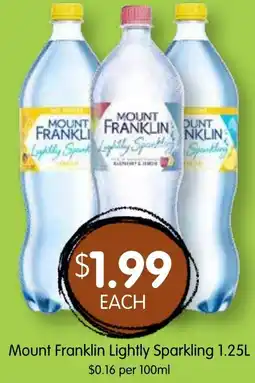 Spudshed Mount Franklin Lightly Sparkling offer